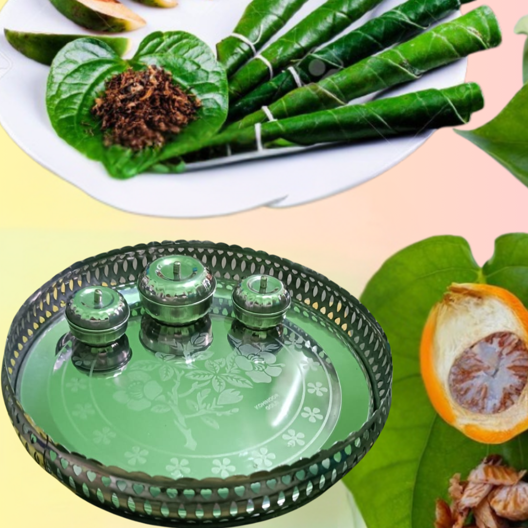 Beautiful SS Steel Pandan With 3 pot- পানদান - Image 1