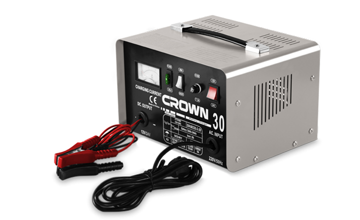 CROWN CT37005 Battery Charger, 12/24V, 16A, 260W - 480W, Charging Capacity : 120-240Ah; CT37005