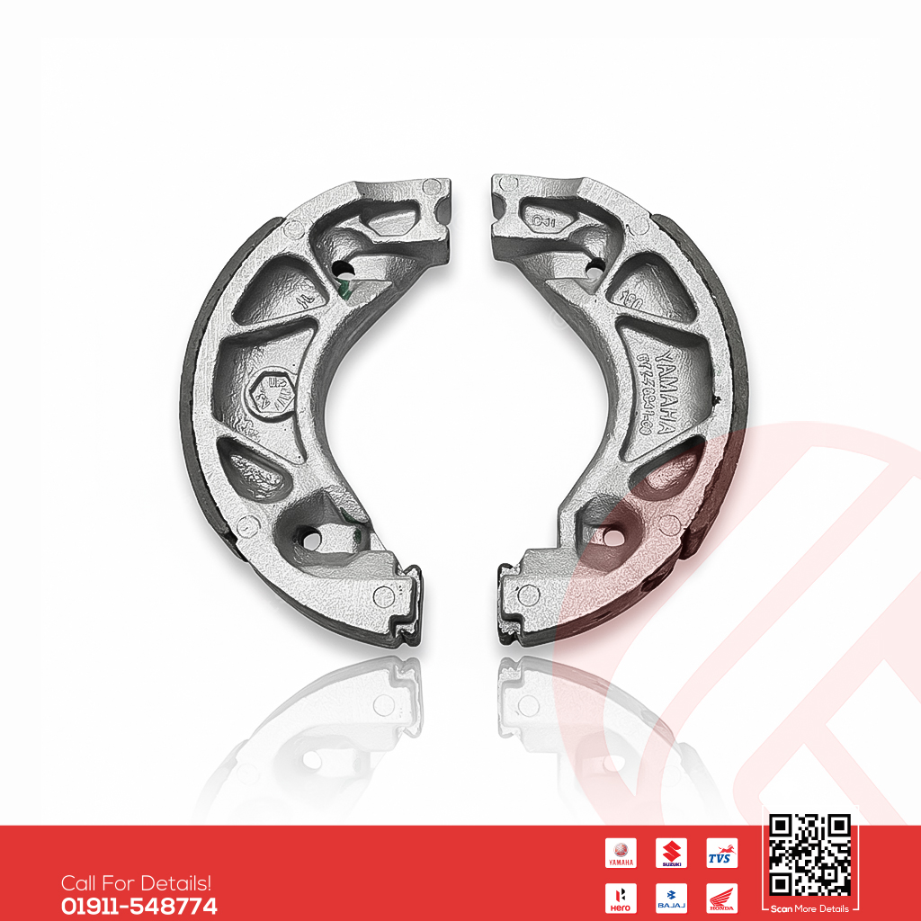 Drum Break Shoe (Rear) for Yamaha Saluto 125, FZS V1, FZS V2 (Single Disk), Fazer V1, Fazer V2 bike.