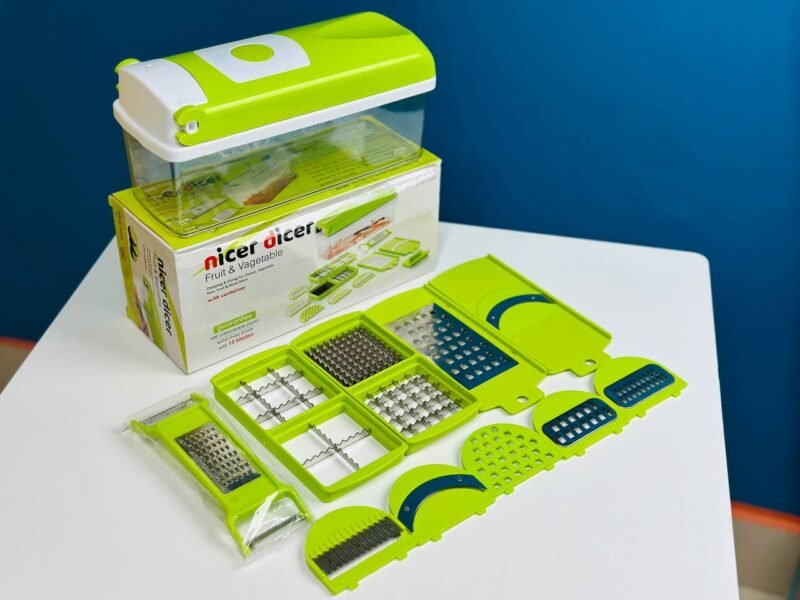 Nicer Dicer 15-in-1 Multifunctional Vegetable & Fruit Chopper with Stainless Steel Blades