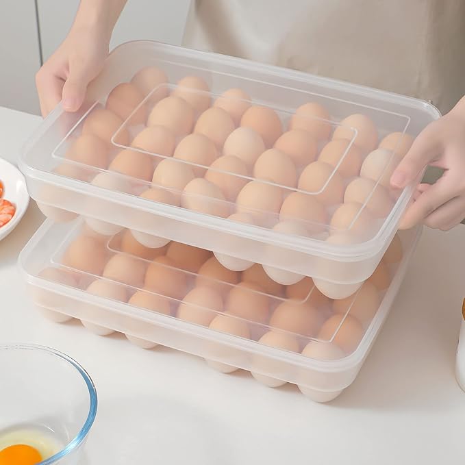 34-Grid Egg Storage Box – Large Capacity BPA-Free Egg Organizer for Refrigerator_img_0