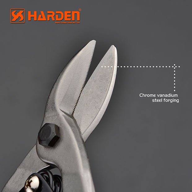 Harden 10" Aviation Snips Left Head ( Professional & Industrial ) Chrome Vanadium Left Aviation Tin Snip 570101_img_2