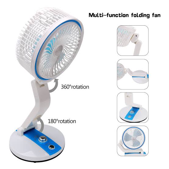 Rechargeable Folding Fan With LED Light (LR Fan)_img_5