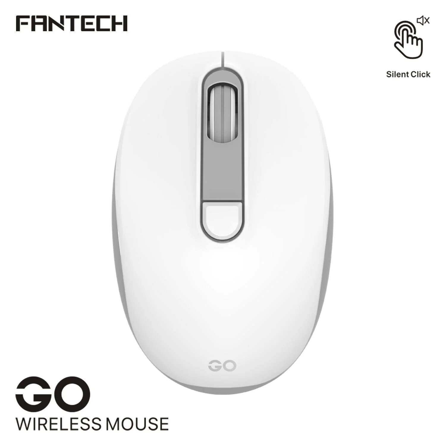 Fantech Go W192 White Silent Wireless Mouse_img_1