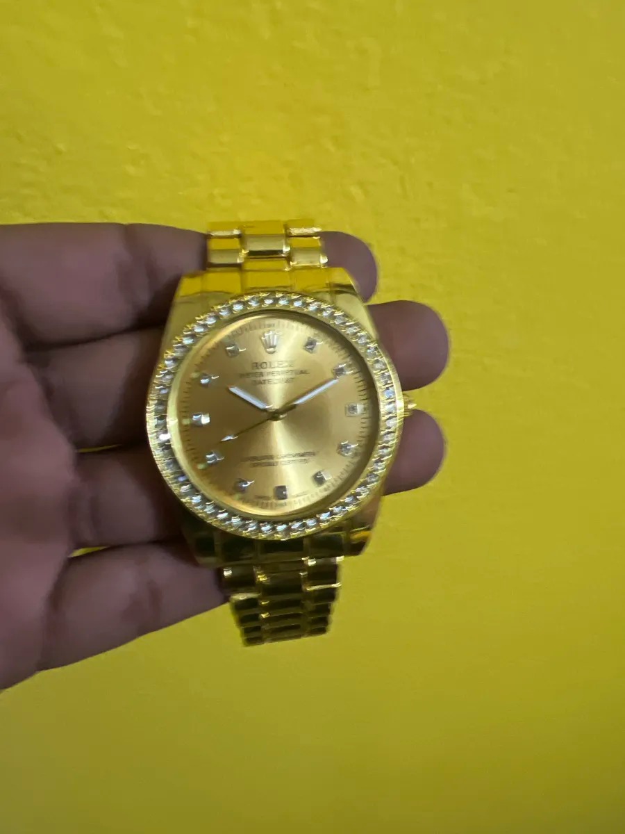 Rolex Men Stainless Steel Watch,For Men, premium quality-Gold রোলেক্স হাত গড়ি - Image 3