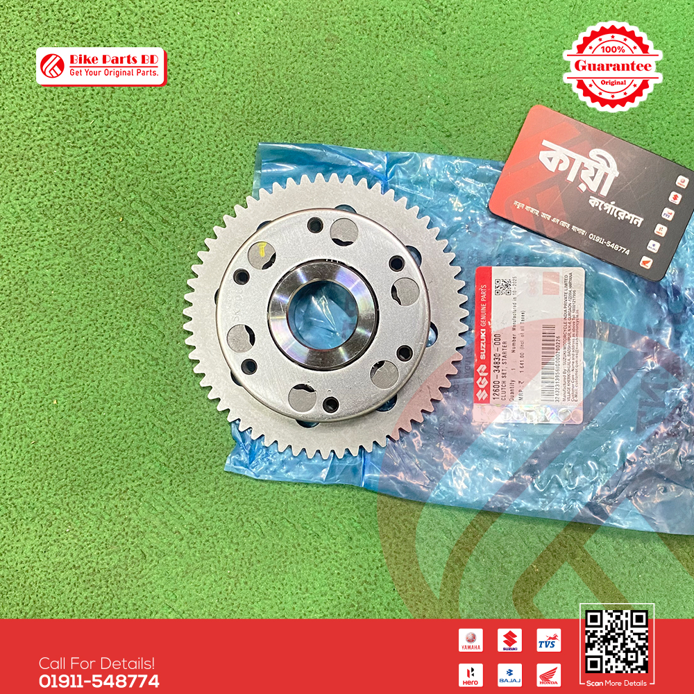 Starter Clutch Outer Assy for Suzuki Gixxer & Gixxer SF (Old Model) bike. thumbnail 2
