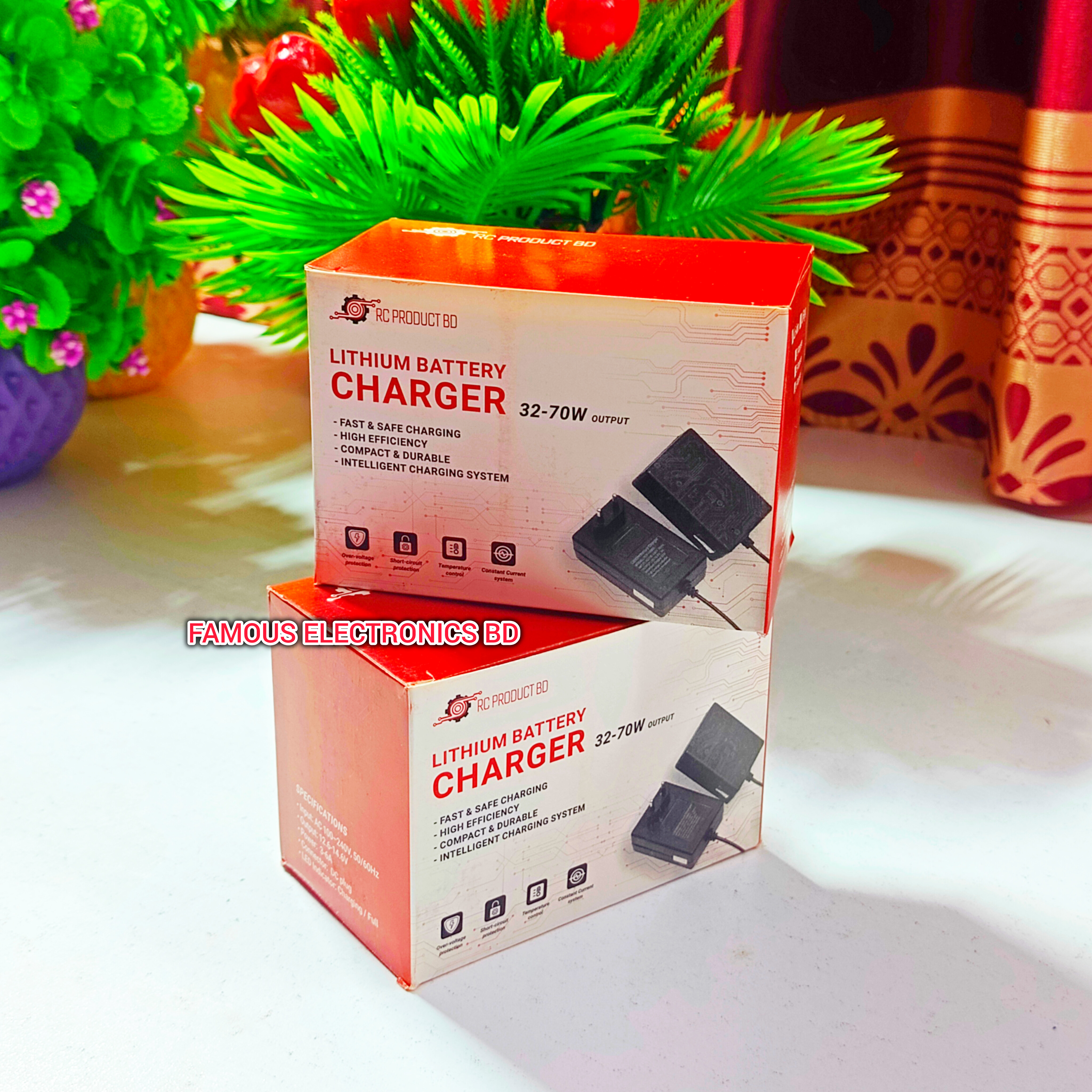 14.6V 6A LiFePO4 Battery Charger | 70W High-Speed Fast Charger | Built-in Cooling Fan_img_2