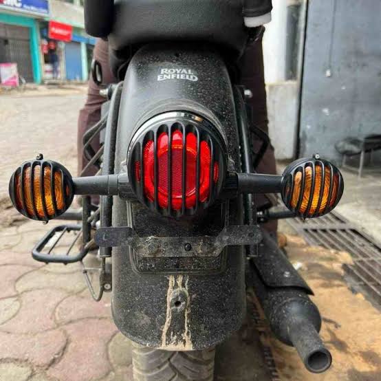 Safety Grill Set ( Headlight,Back Light,Parking Bulb,Signal Bulb) Royal Enfield & Classic 350_img_2