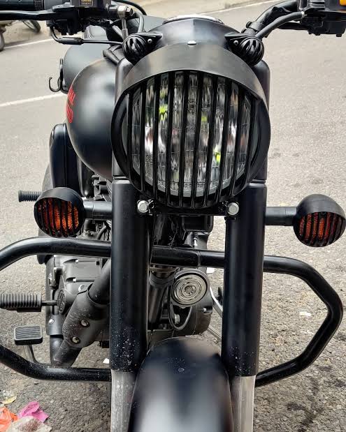 Safety Grill Set ( Headlight,Back Light,Parking Bulb,Signal Bulb) Royal Enfield & Classic 350_img_3