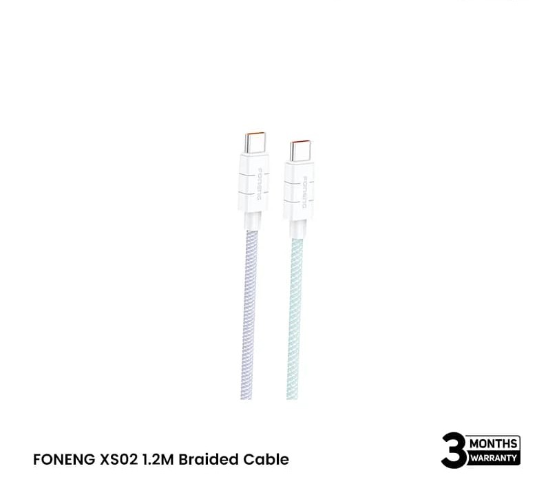 Foneng XS02 Braided Data Cable (Type-C to Type-C)_img_0