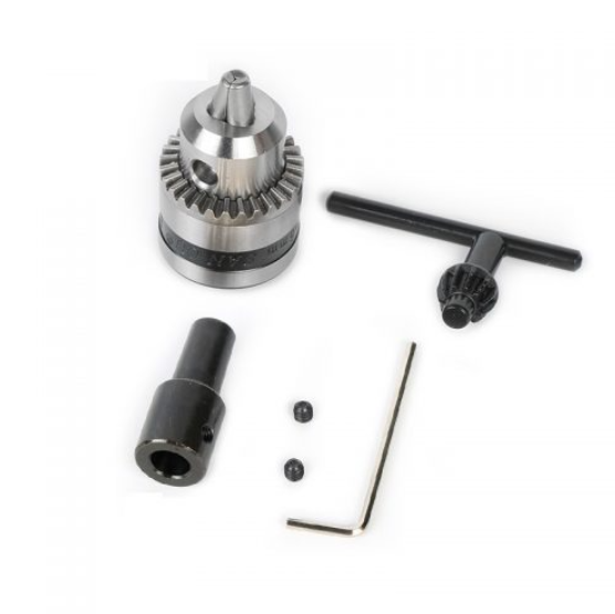 Electric Drill Chucks 0.6-6mm Mount B10 Fit For 5mm 775 Motor Shaft Connecting Rod Mini Drill Chuck 775 Double Ball Bearing Motor DIY Drill Machine Power Tool 0.6-6mm 5mm B10 Mount Drill Chuck