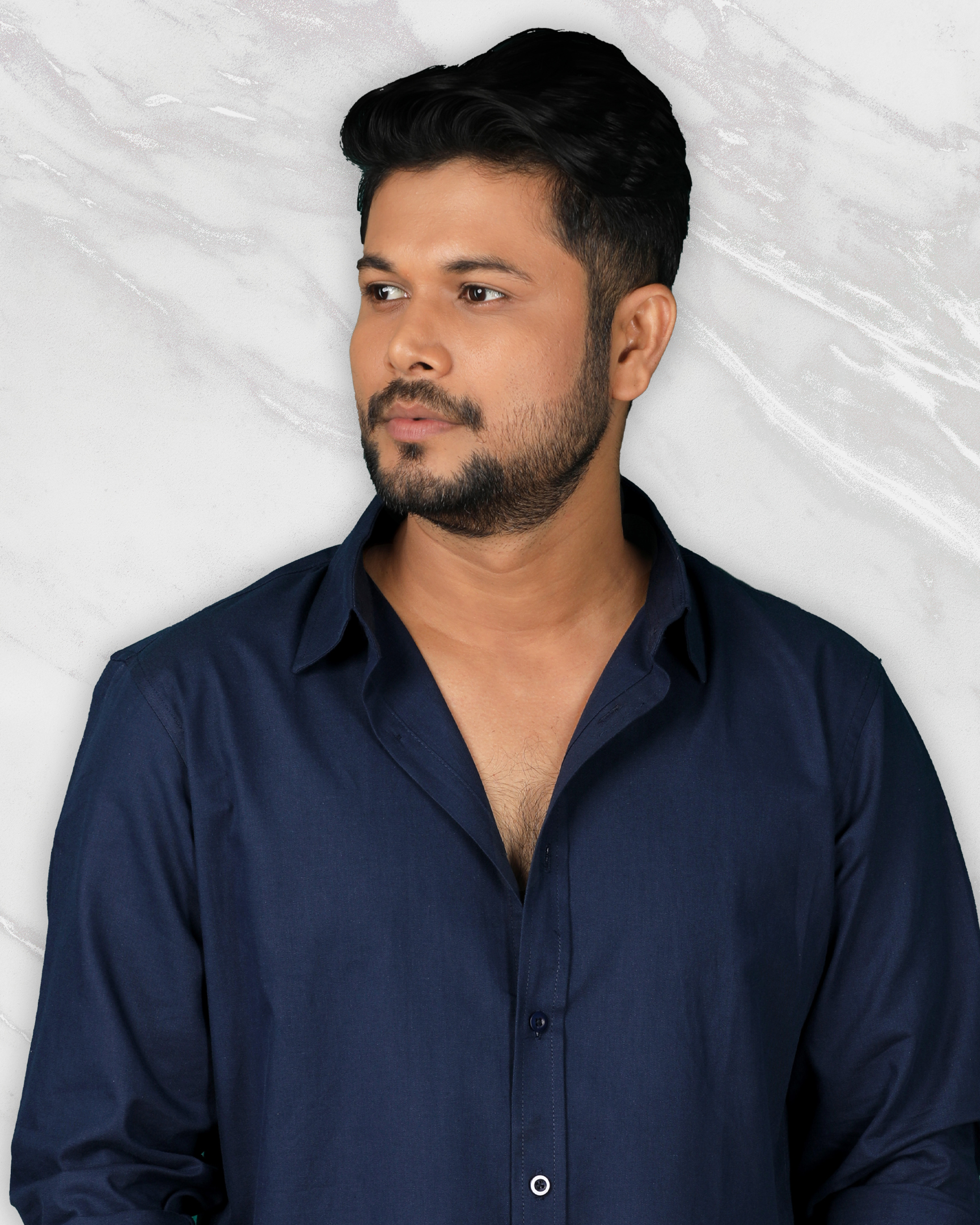 Men's Classic Navy Blue Shirt_img_0