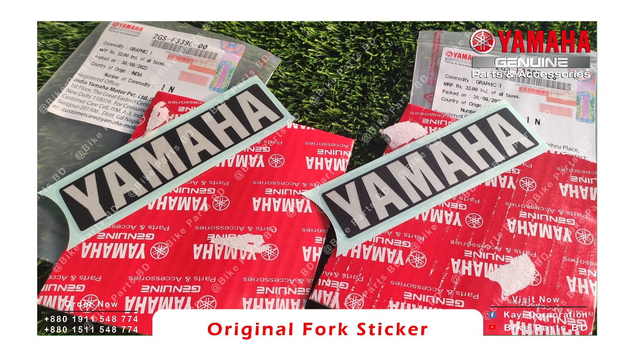 Yamaha Original Fork Sticker (2 Pcs) for Yamaha all bike. thumbnail 3