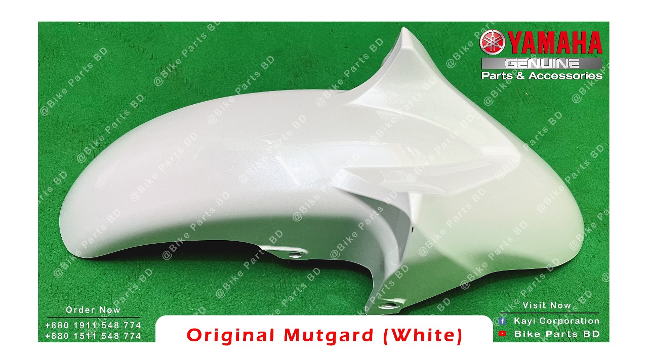 Mudguard for Yamaha FZS V1, FZS V2, Fazer V1, Fazer V2 (White-Color) bike. thumbnail 2