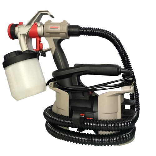 CROWN CT31014 Professional Electric Spray Gun, 600W, 0.3bar, 1L/min; CT31014