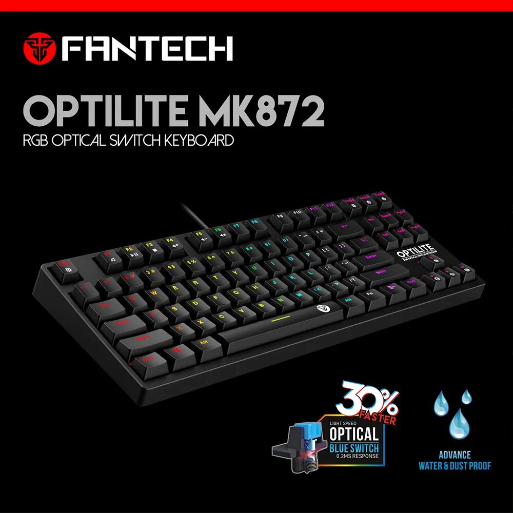Fantech MK872 Optilite Tournament Edition RGB Mechanical Keyboard