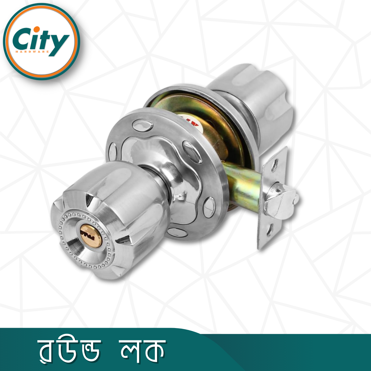 উচ্চ সুরক্ষা রাউন্ড লক নতুন কামরাঙ্গা মডেল সর্বজনীন কাঠের ডোর লক সিলভার রঙের দরজার লক_img_1