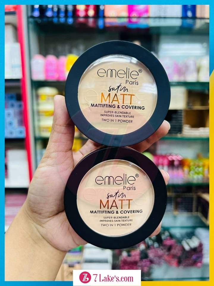 Emelie Satin Matt Compact Powder