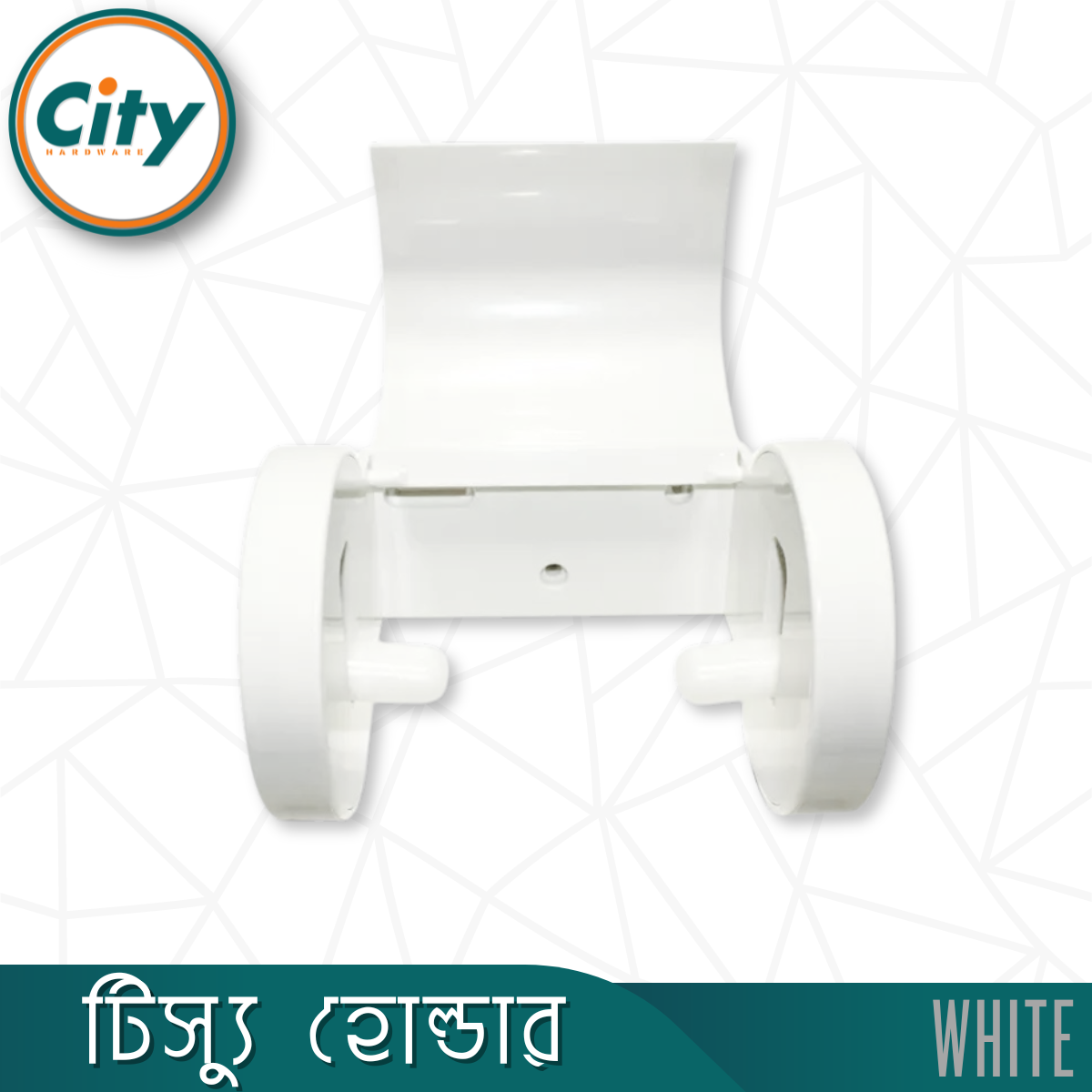 টিস্যু হোল্ডার সাদা রঙের দেয়ালের মাউন্ট টয়লেট টিস্যু পেপার হোল্ডার_img_3