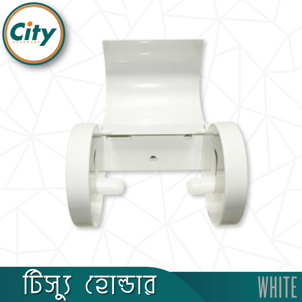 টিস্যু হোল্ডার অফ হোয়াইট কালার ওয়াল মাউন্ট টয়লেট টিস্যু পেপার হোল্ডার_img_3
