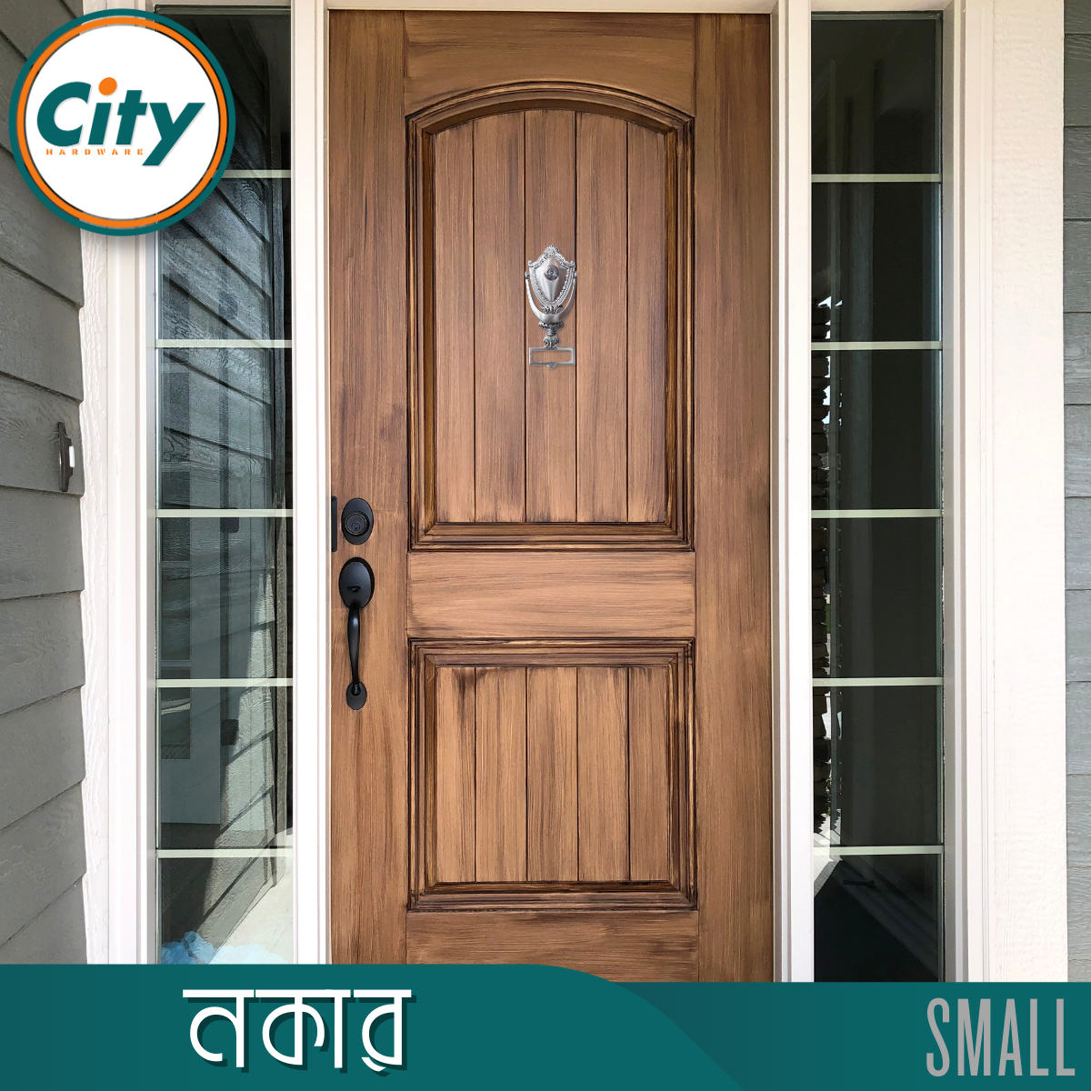 ফ্যাশনেবল ডোর নকার ছোট ভিউয়ার সহ নাম হোল্ডার সহ রূপালী_img_3