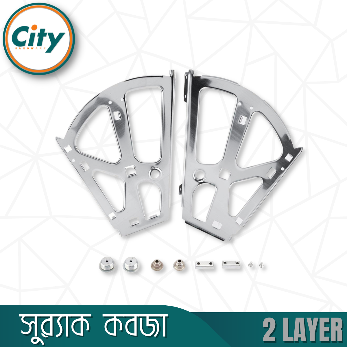 ১ জোড়া (২ পিস) ডাবল জুতার র্যাক কবজ স্টেইনলেস স্টিল ২ স্তরের জুতা ক্যাবিনেটের ফ্লিপ ফ্রেম র্যাক কবজা_img_3