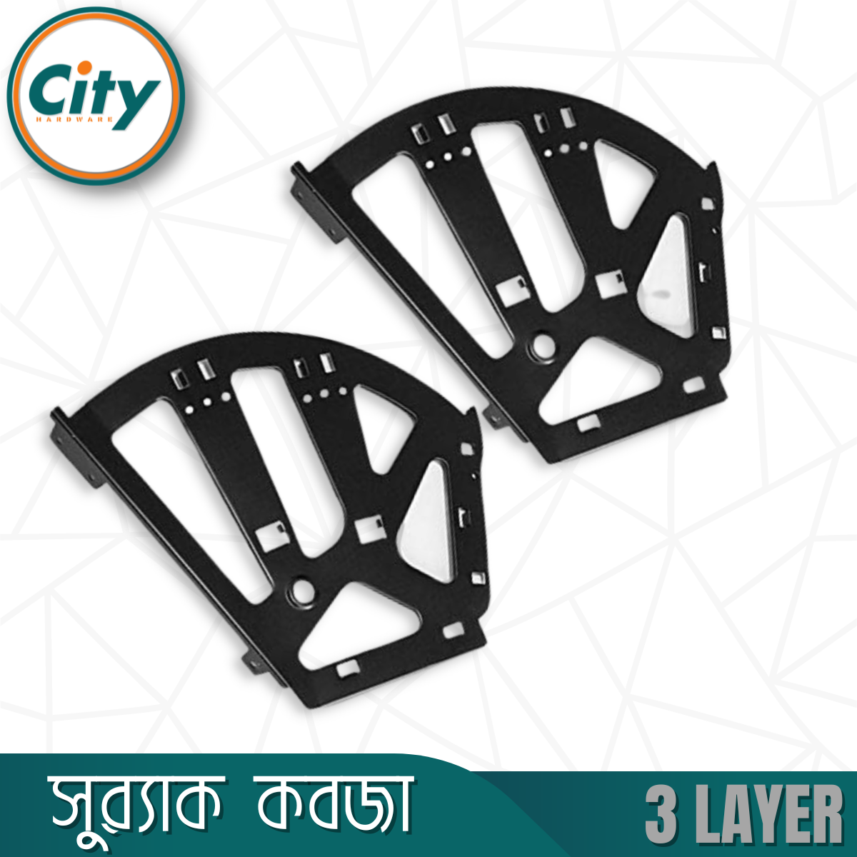 ১ জোড়া (২ পিস) ট্রিপল জুতার র্যাক তৈরীর কবজা ৩ স্তরের জুতা ক্যাবিনেট ফ্লিপ ফ্রেম র্যাক কবজা_img_2
