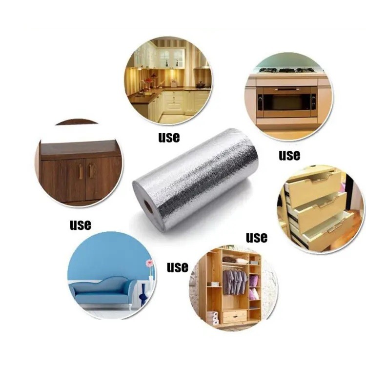 Kitchen Oil-Resistant Aluminum Foil Sticker  2ft (W) x 9ft (L) – Self-Adhesive Anti-Fouling Wall & Cabinet Cover_img_4