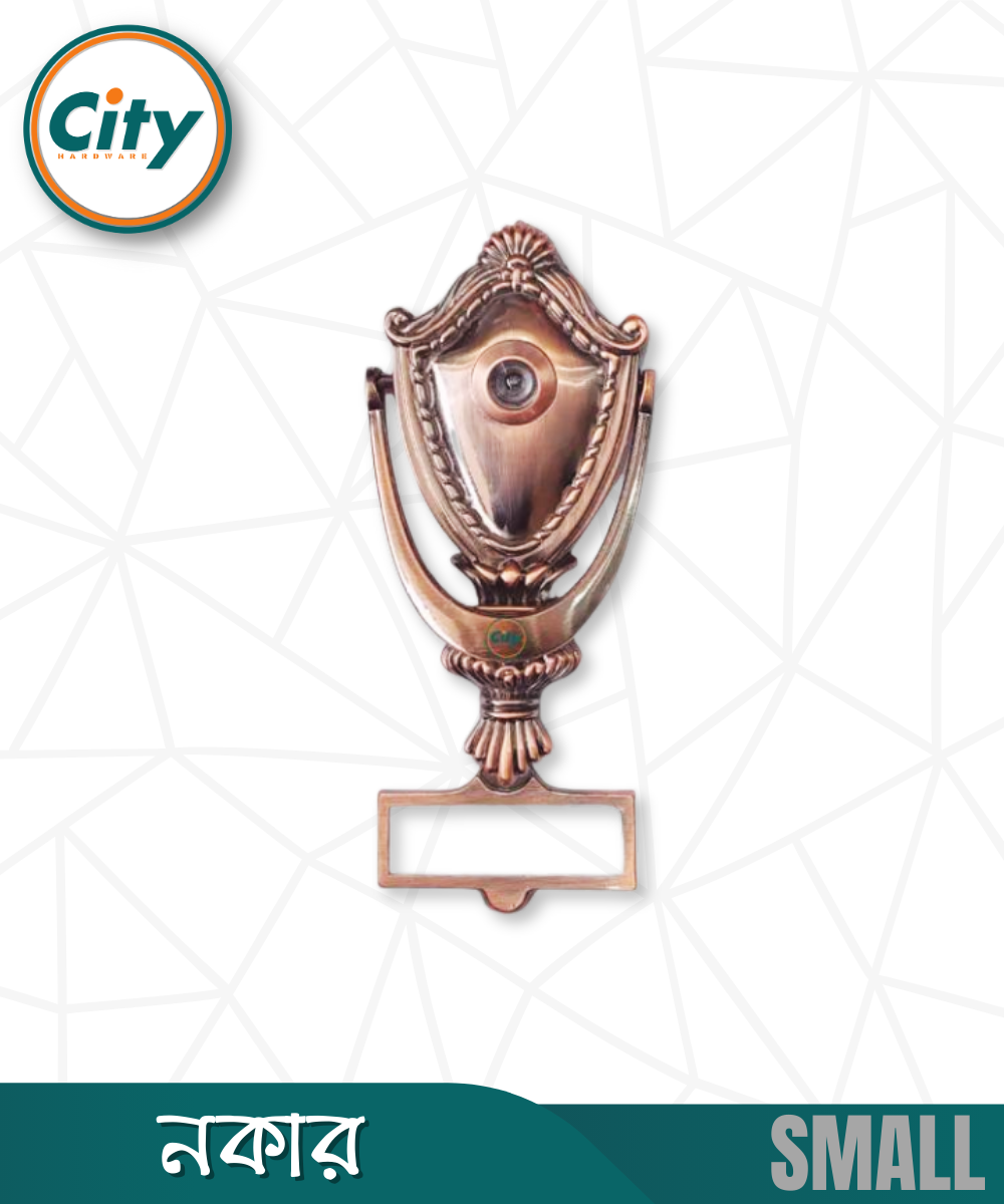 ফ্যাশনেবল ডোর নকার ছোট ভিউয়ার সহ নাম হোল্ডার সহ অ্যান্টিক