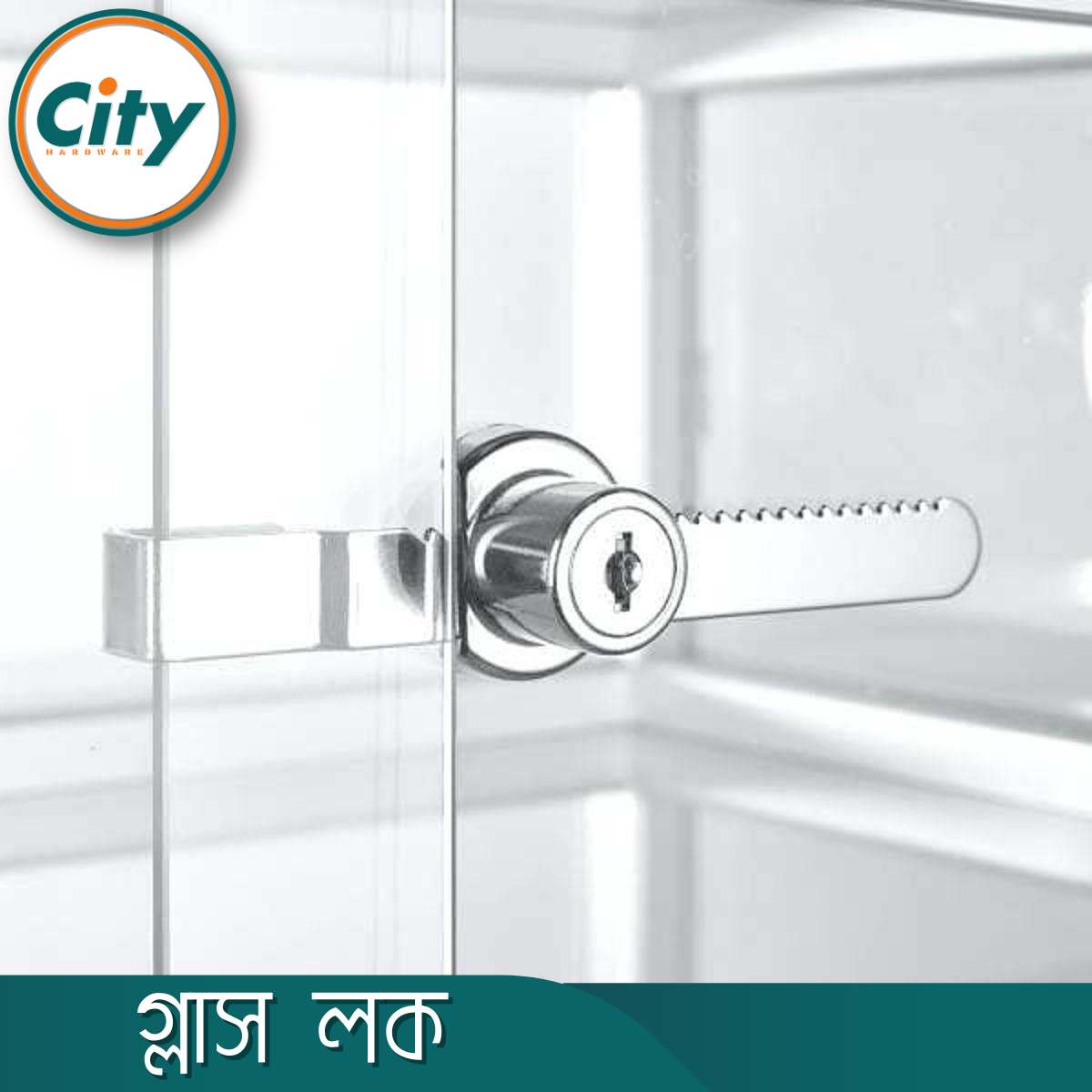 স্লাইডিং গ্লাস ডোর লক ডিসপ্লে শোকেস লক সাথে ক্রোম ফিনিশ সিকিউরিটি গ্লাস কেস লক ১ পিস_img_4