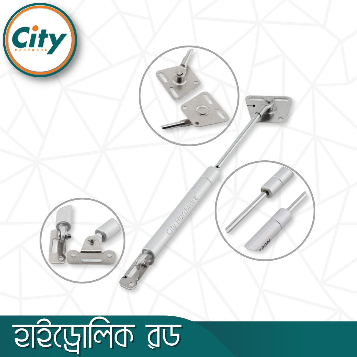 ১ পিস হাইড্রোলিক স্টিক ৬, ৮, ১০ বা ১২ ইঞ্চি সাইজের ক্যাবিনেট ডোর সাপোর্ট গ্যাস স্প্রিং লিফট ক্যাপাসিটি ১০০এন/১০কেজি মডেল-১_img_3