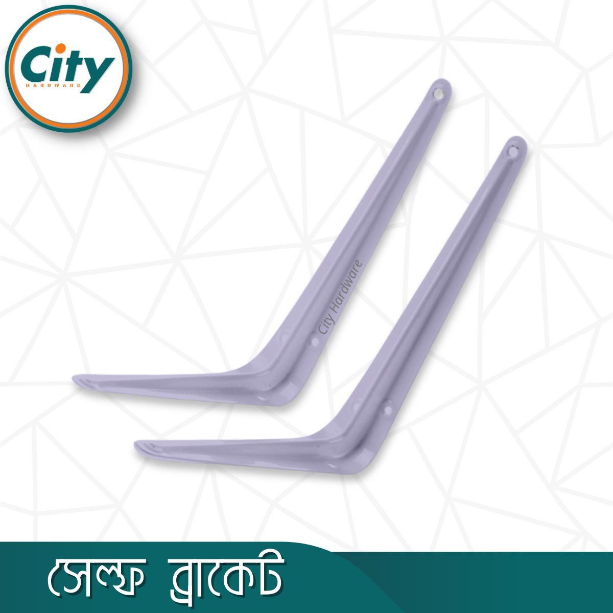 ২ পিস ওয়াল মাউন্ট শেল্ফ ব্রাকেট ওয়াল র্যাক এল ক্লাম্প_img_2