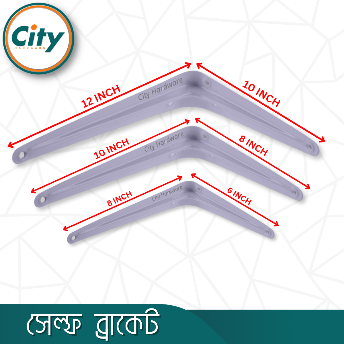 ২ পিস ওয়াল মাউন্ট শেল্ফ ব্রাকেট ওয়াল র্যাক এল ক্লাম্প_img_5