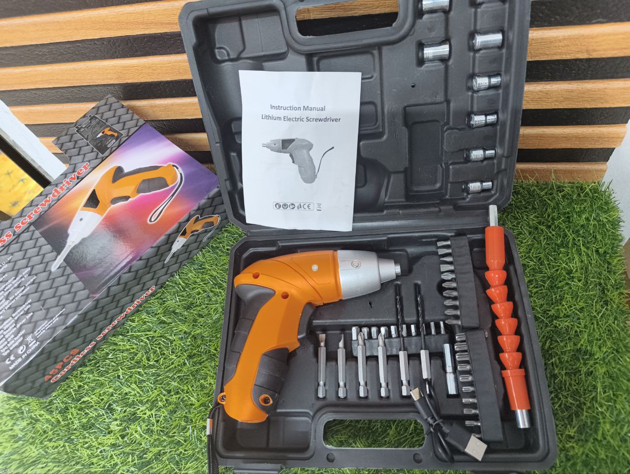 45 pieces cordless screwdriver set(rechargeable)