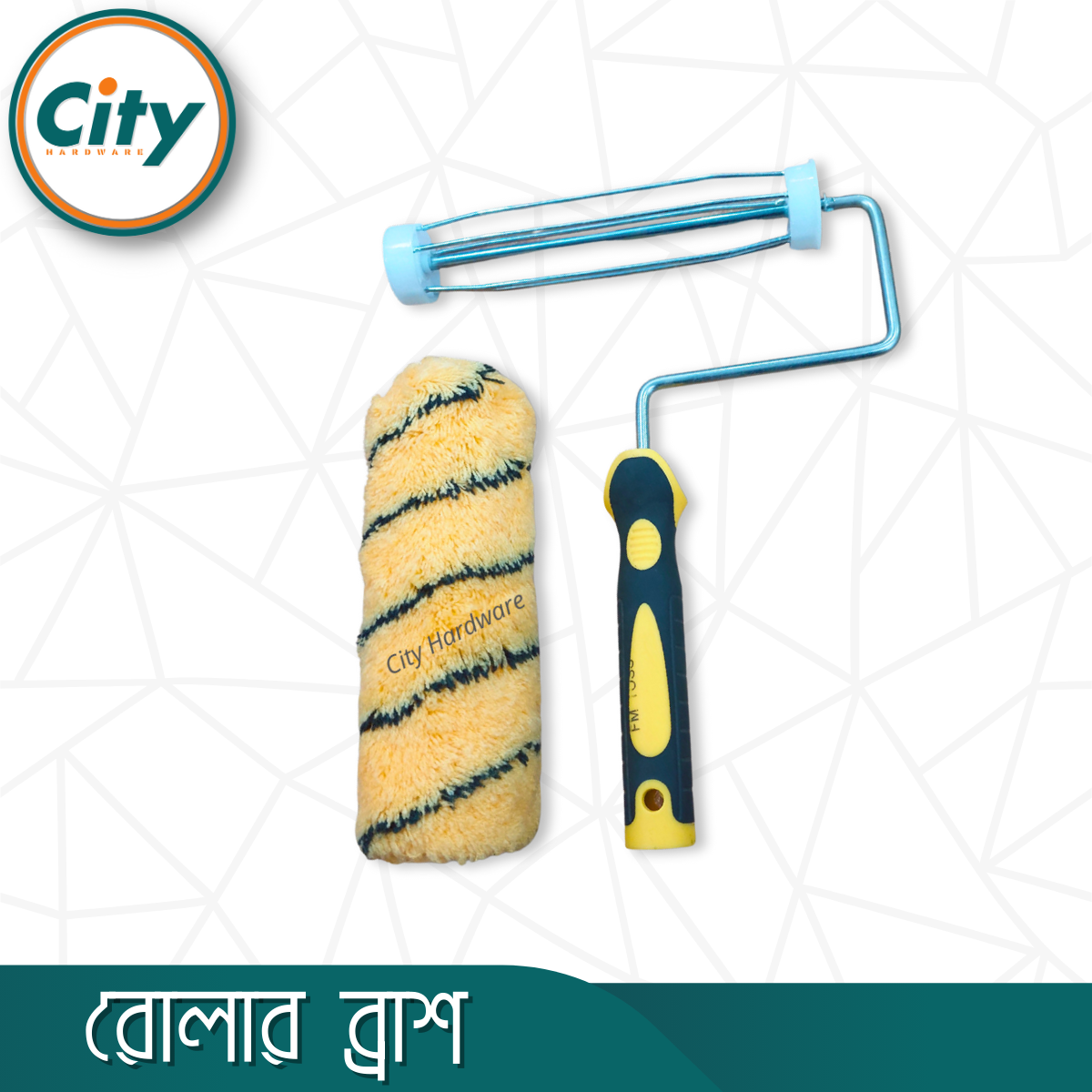 ৯ ইঞ্চি পেইন্ট রোলার ব্রাশ ওয়াল পেইন্টিং সুতা রোলার ব্রাশ ১ সেট_img_4