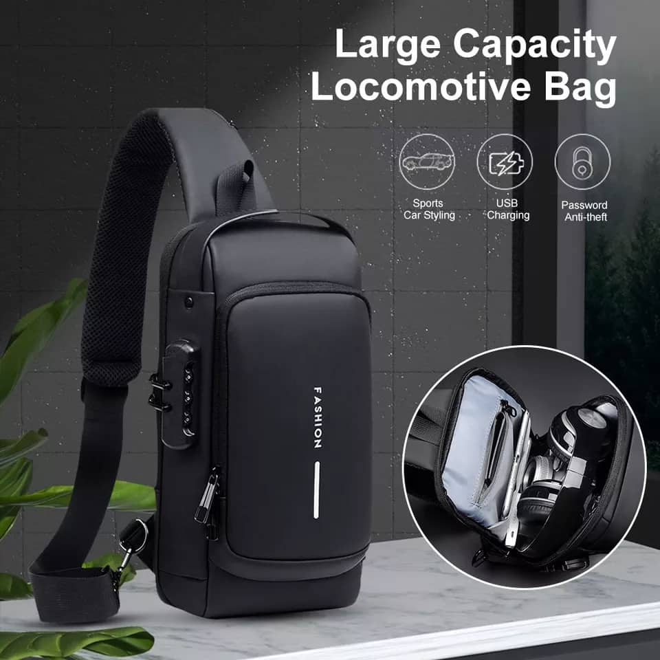 (Wallet ফ্রি) shoulder bag With Lock - Black ( code 74)...ঢাকা সিটিতে ৭০, বাইরে ১৩০ টাকা কুরিয়ার চার্জ প্রযোজ্য_img_4
