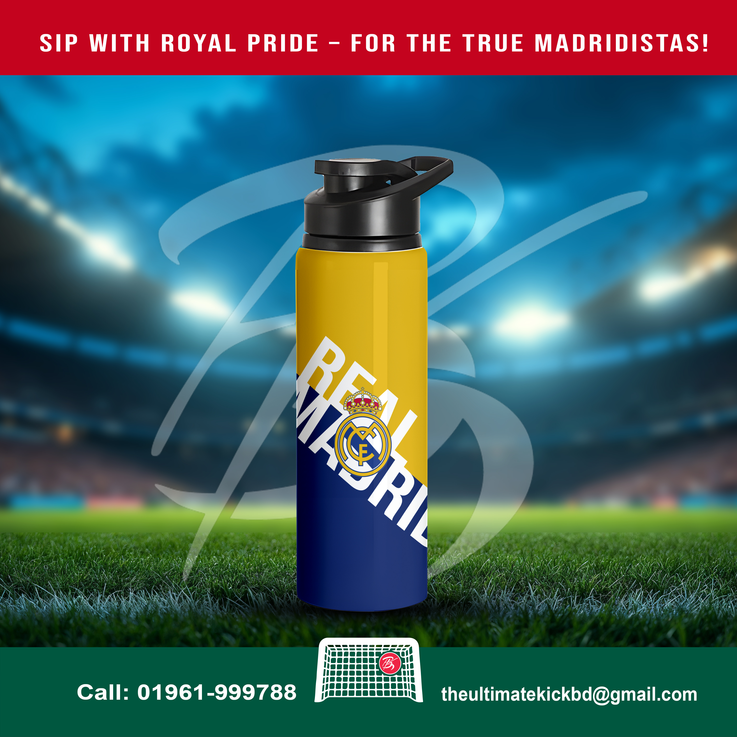 Real Madrid Royal Edition 750ml sporty bottles