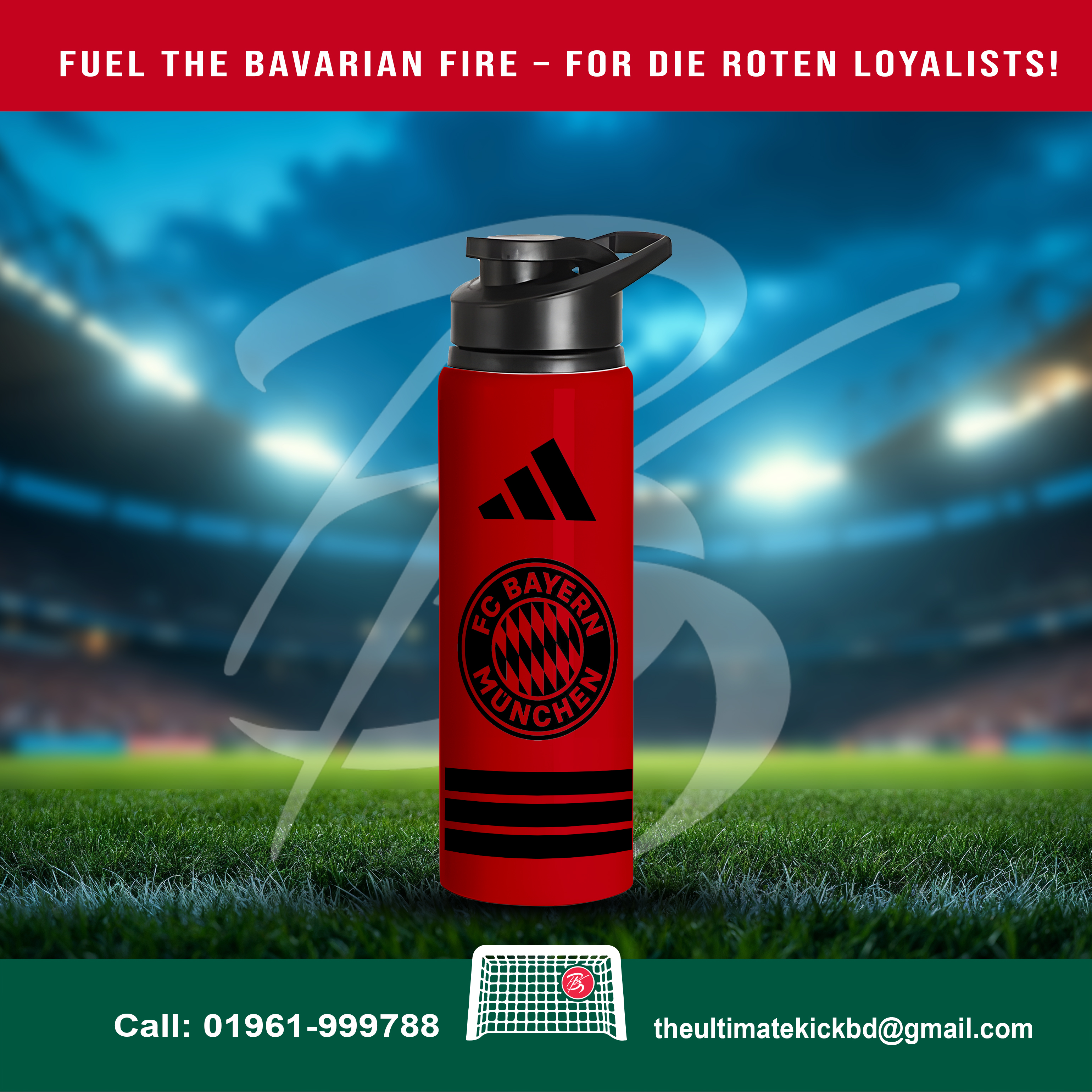 Red Fortress – 750ml Bayern Fan Edition Sporty bottles