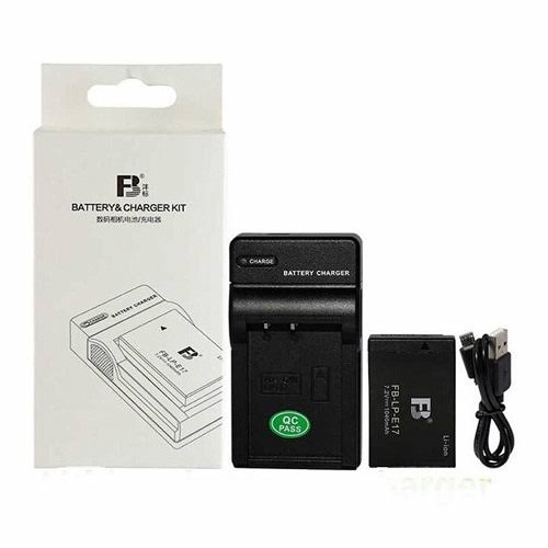 FB LP-E17 Camera Battery and USB Charger for Canon Camera R10 EOS RP M6