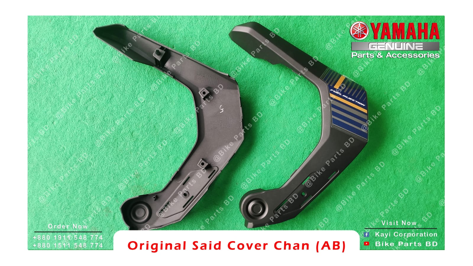 Said Cover Chan For Yamaha FZS V2 (Armada Blue) bike. thumbnail 2