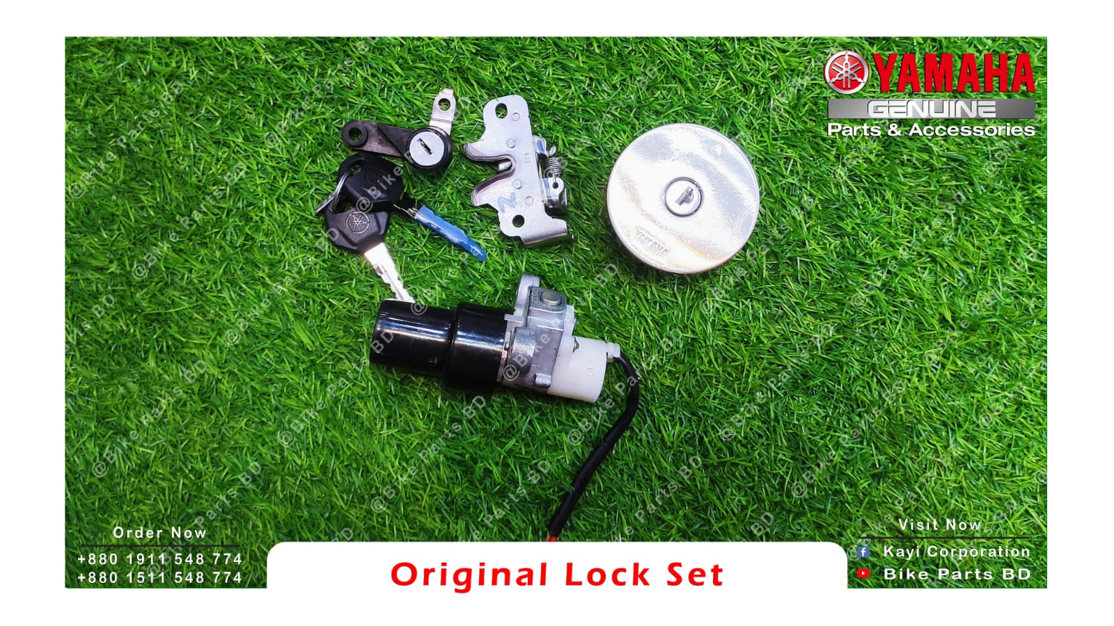 Lock set For Yamaha FZS V1 & Fazer V1 Bike. thumbnail 2
