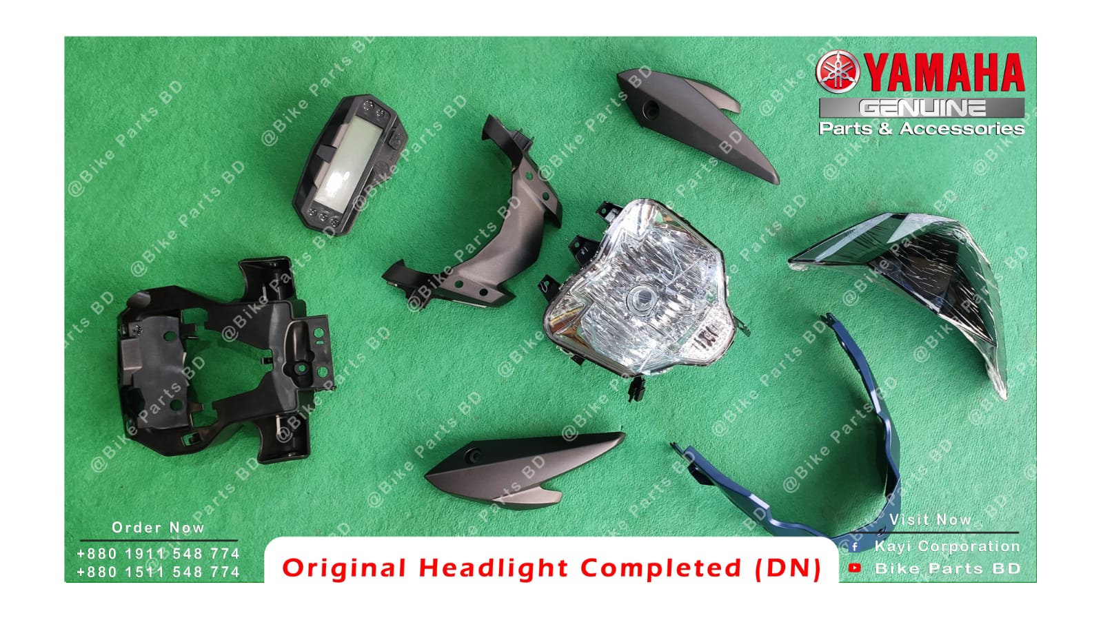 Headlight Completed with Meter for Yamaha FZS V2 (Armada Blue) bike. thumbnail 2
