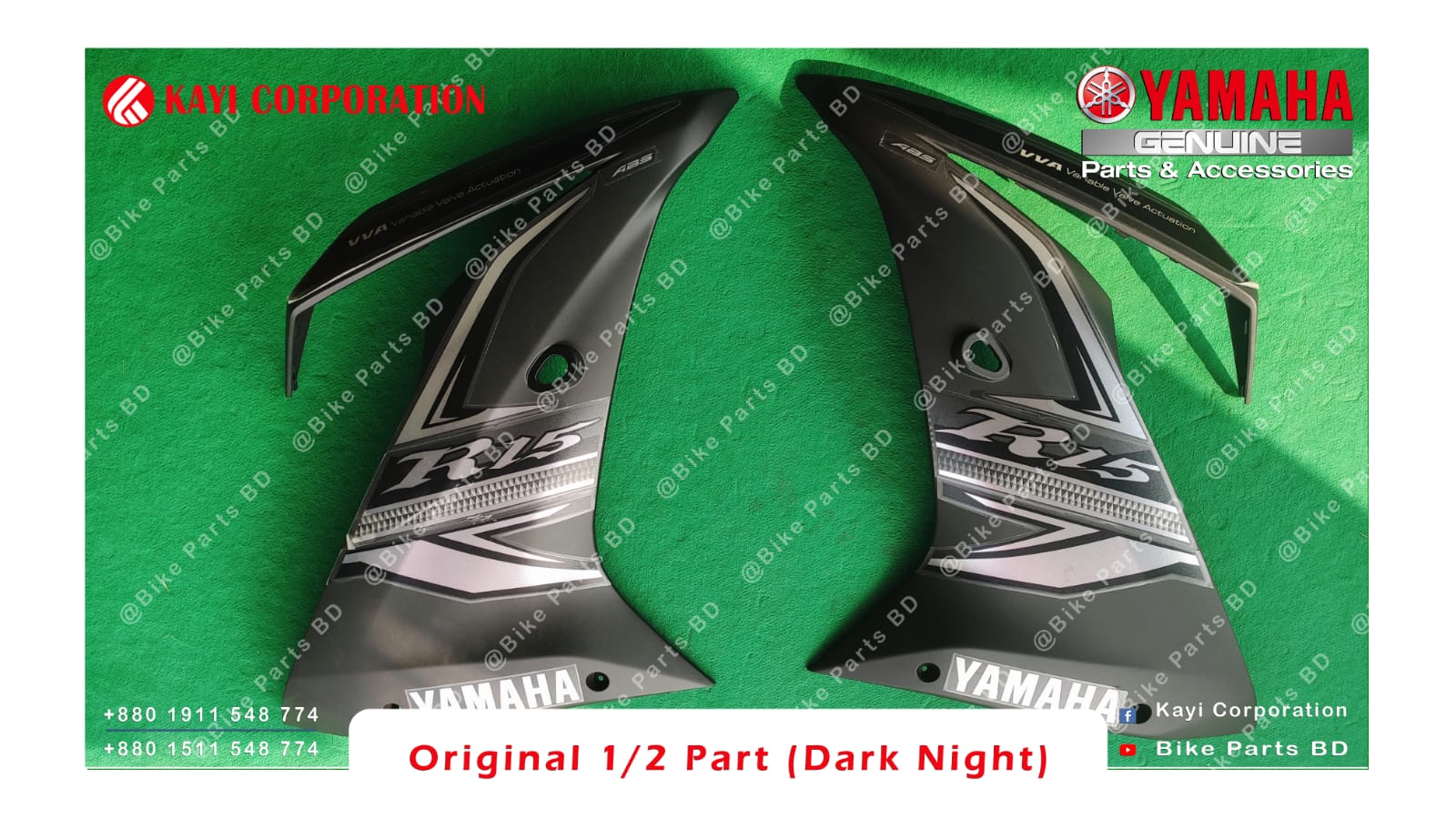 1/2 Part for Yamaha R15 V3 (Dark Night) bike. thumbnail 2