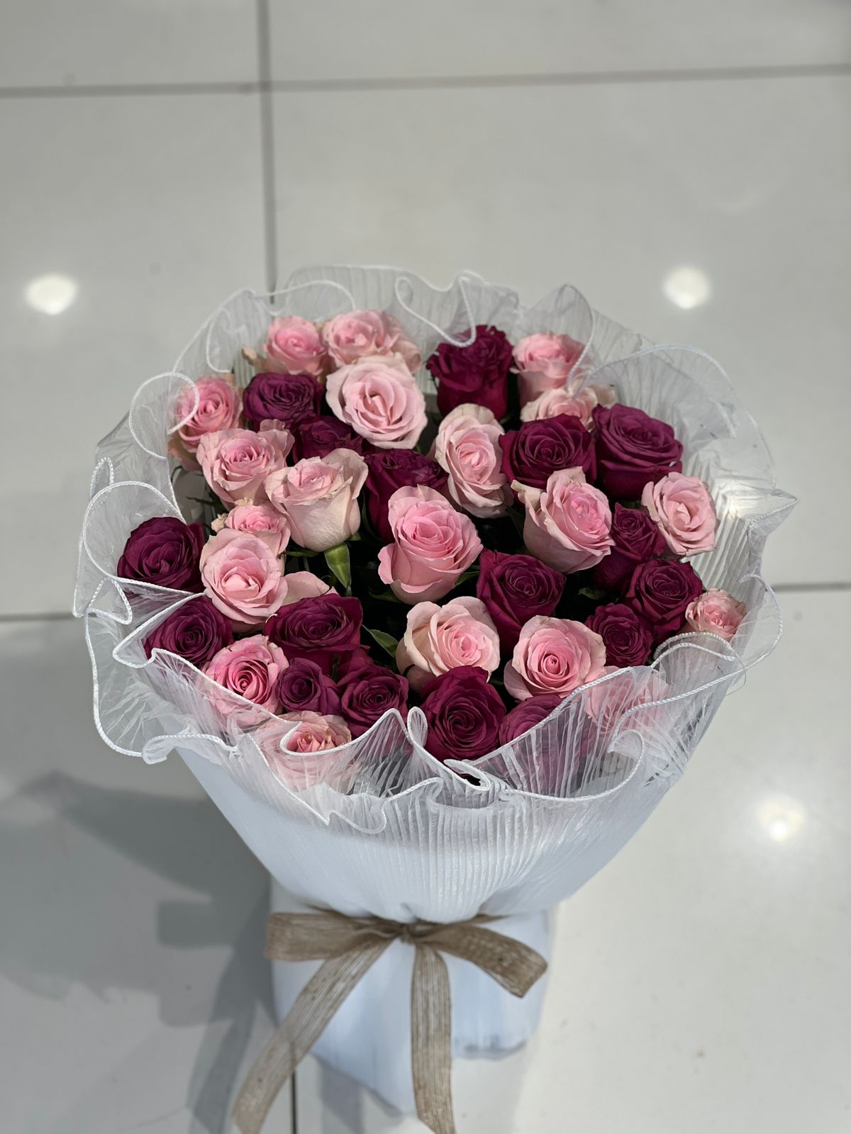 Pink & magenta rose stunning bouquet