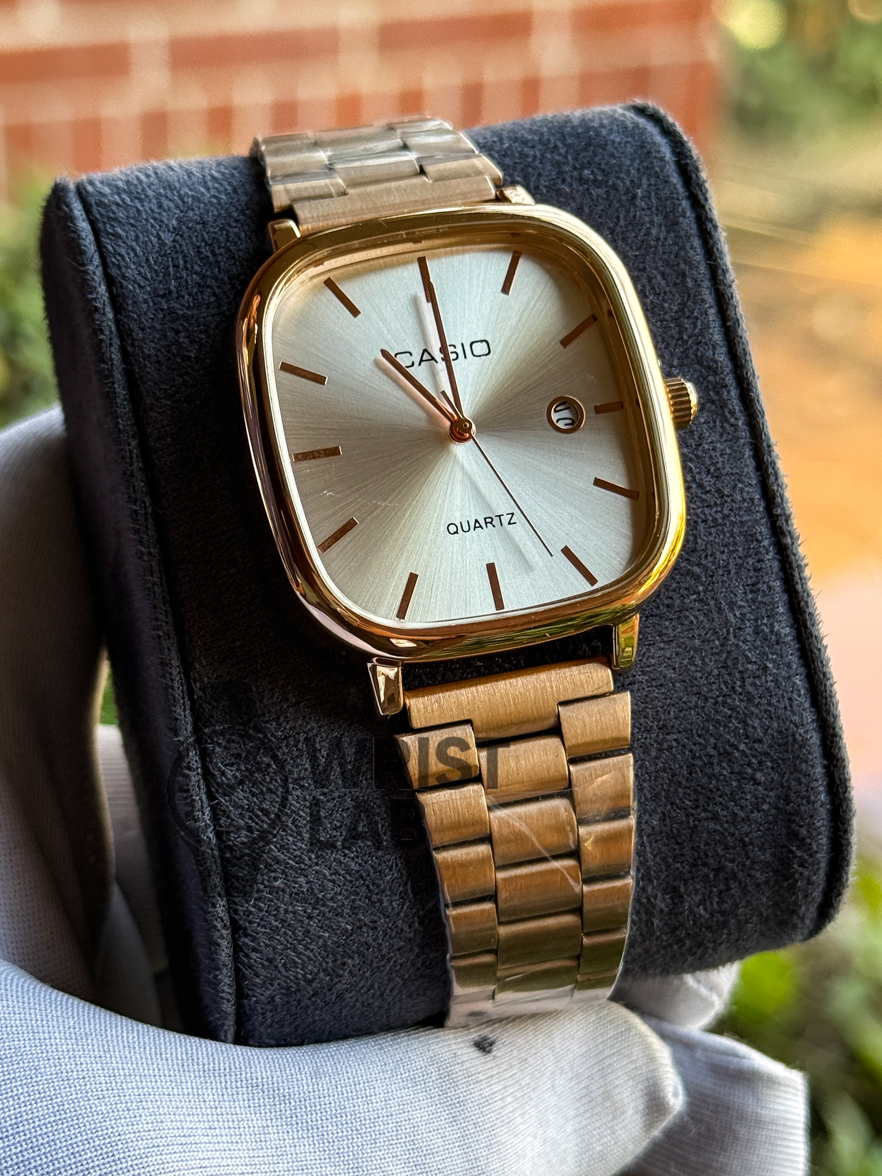 CASIO QUARTZ VINTAGE CHAIN ROSE GOLDEN WHITE_img_1