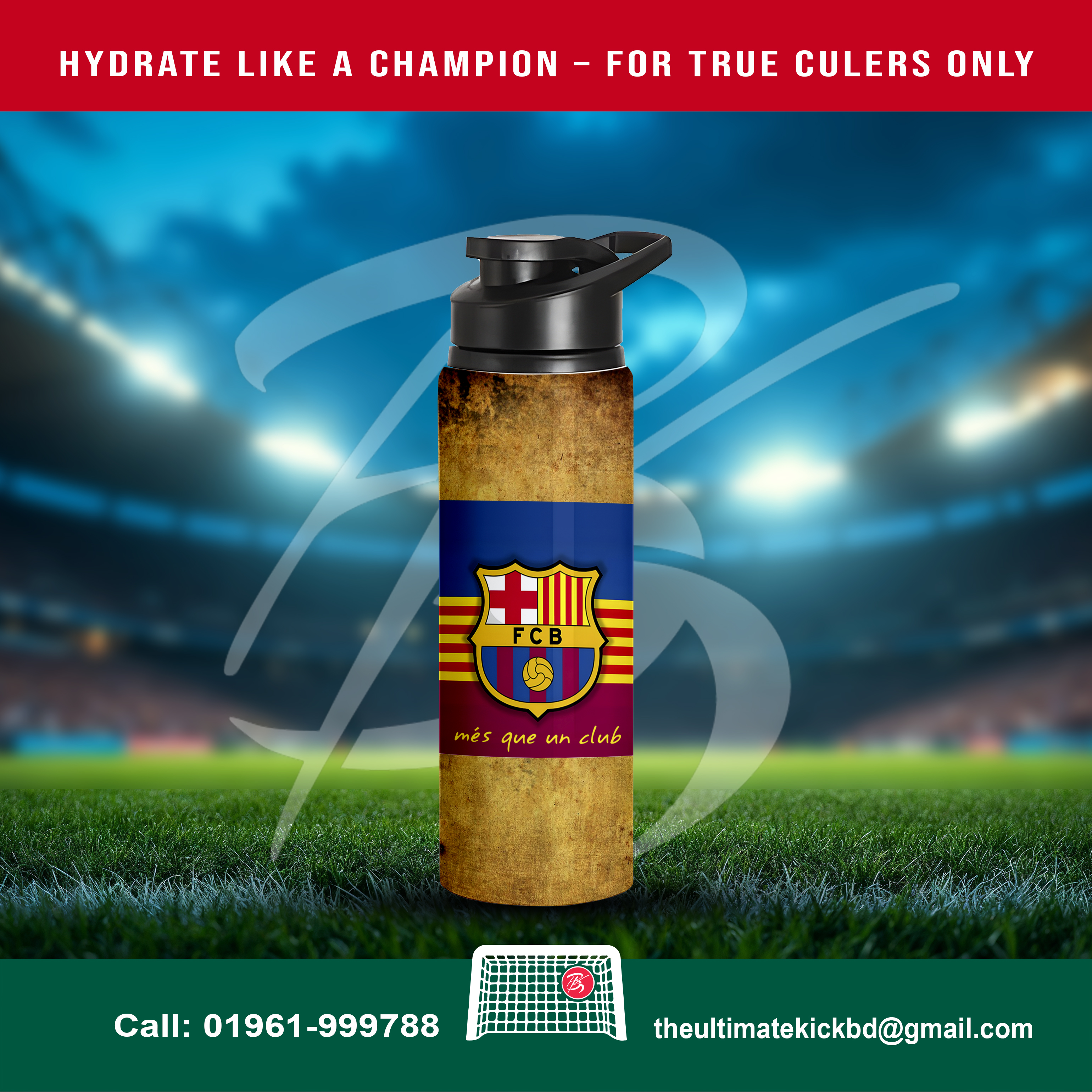 For the Heart That Beats Barça- 750 sporty water bottles