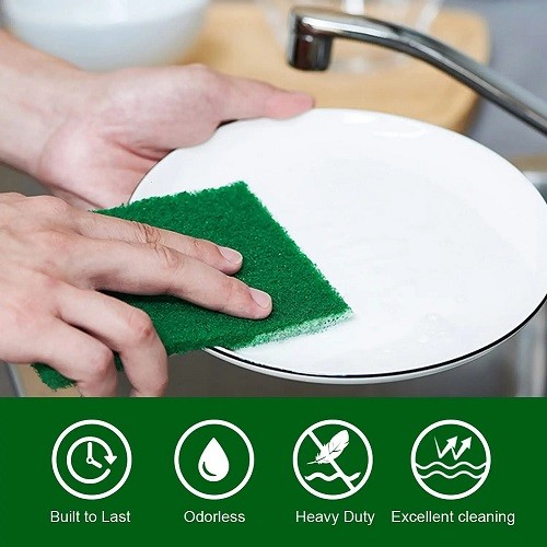 Green Sanctity Quick Clean Scouring Pad-5pcs