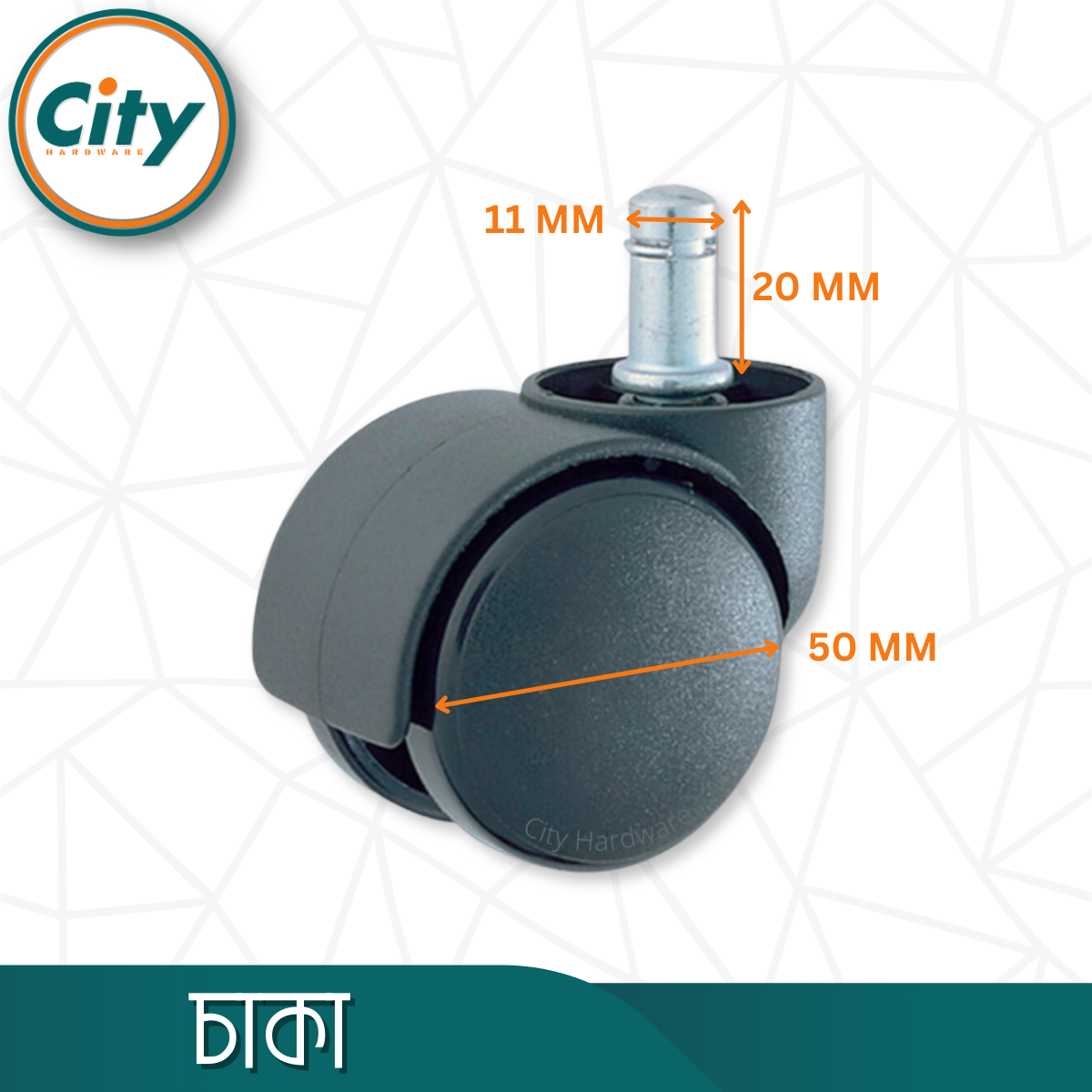 ৫ পিস সেট চেয়ার চাকা হোম অফিস কম্পিউটার চেয়ারের জন্য পুশ সিস্টেমের হুইল_img_4