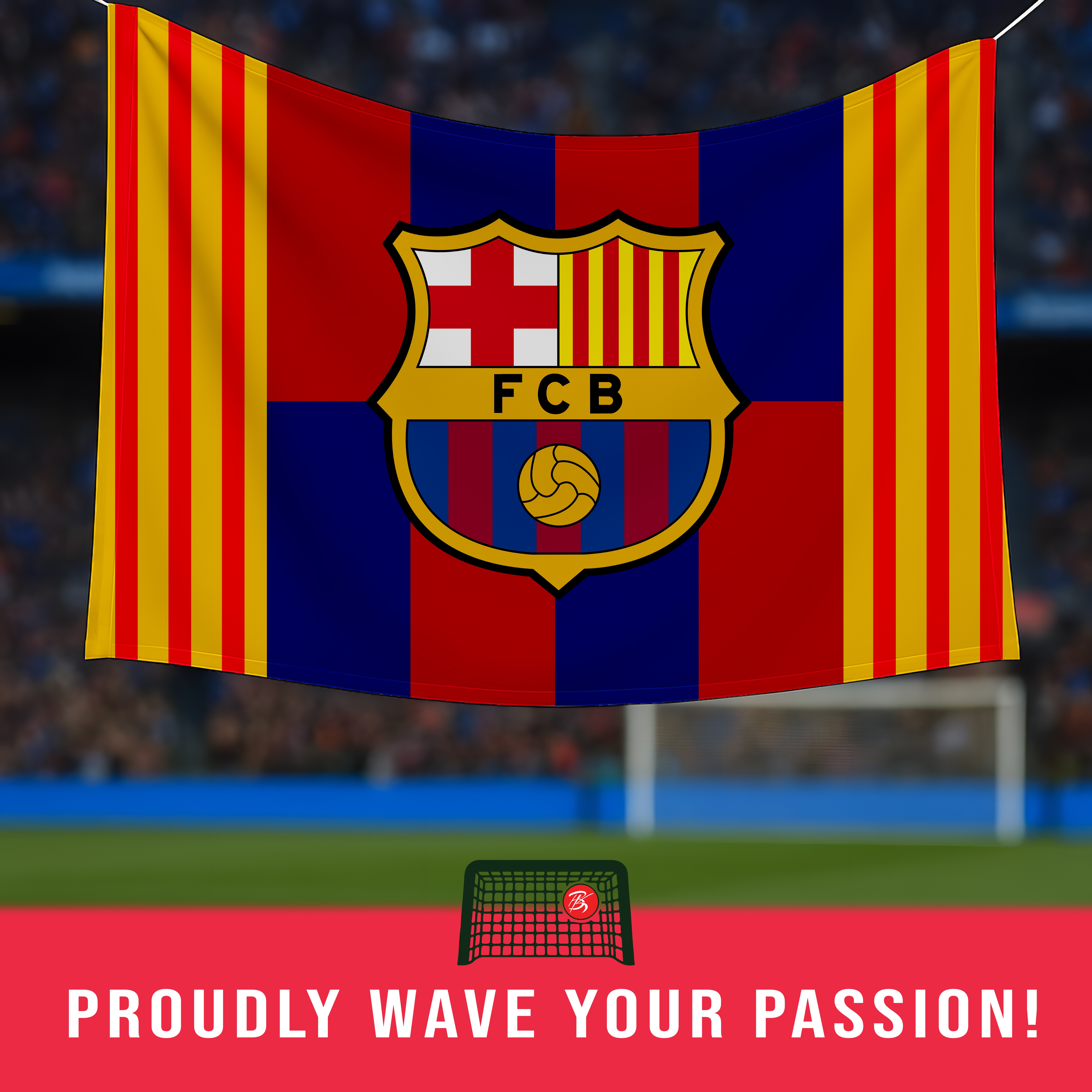 FC Barcelona Premium Club Flag – Show Your True Colors!