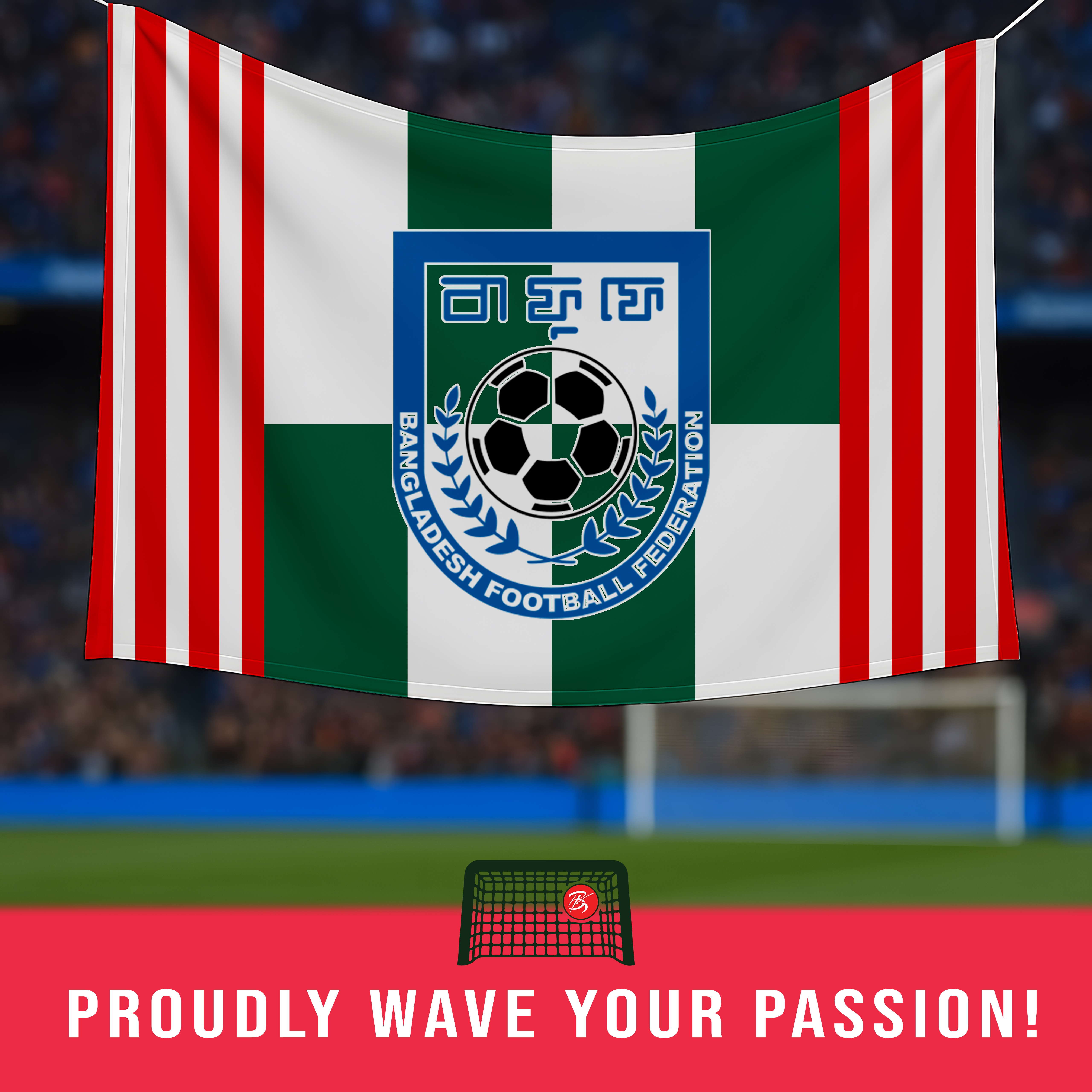 Show Your True Colors – Bangladesh BFF Fan Edition Flag!